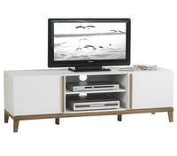 Design Tv Lowboard Massivholz - Tv Board in Braun -Wohnzimmertisch RIGA