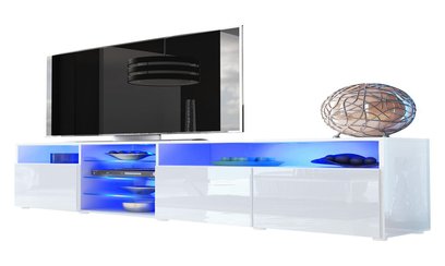 TV Lowboard Weiß Granada V2 - Weißes Tv Möbel